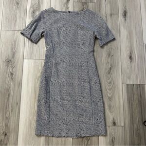 MM Lafleur Susanna Pebble Jacquard Sheath Dress Size 2